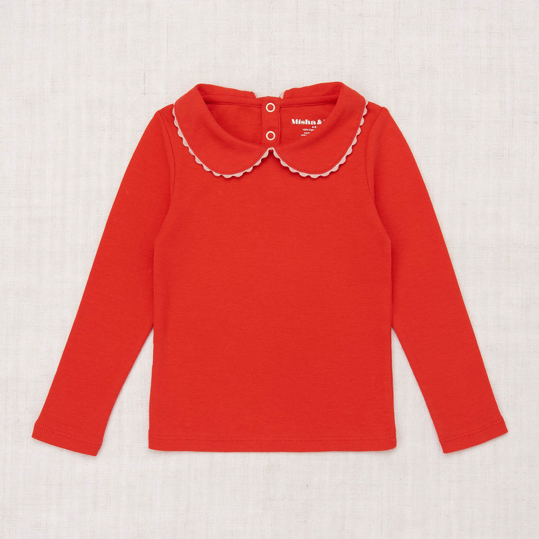 Misha and Puff Peter Pan Top - Red Flame