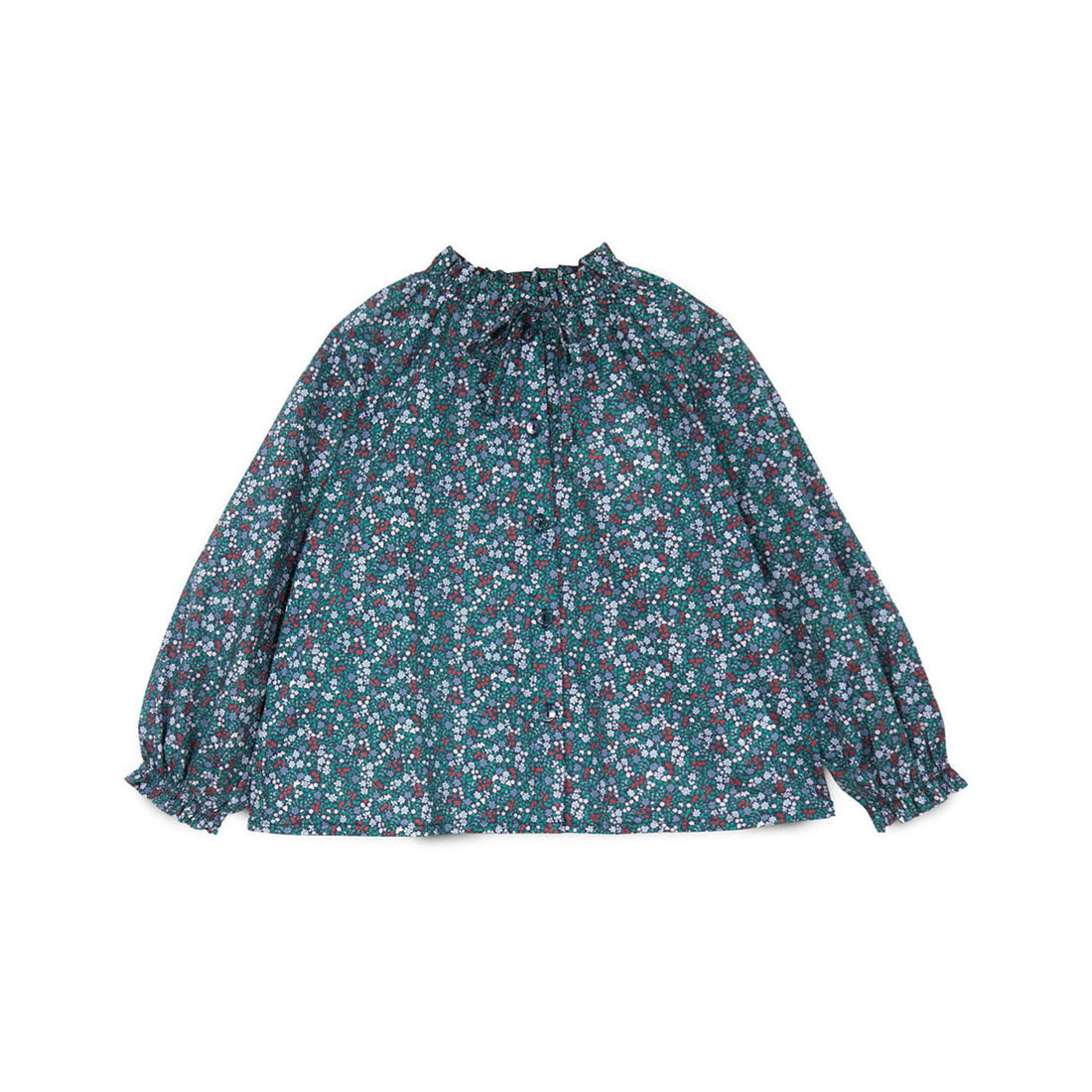 Mipounet  Green Tina Flower Blouse