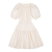 Mipounet Ecru Marine Muslin Cut Out Dress