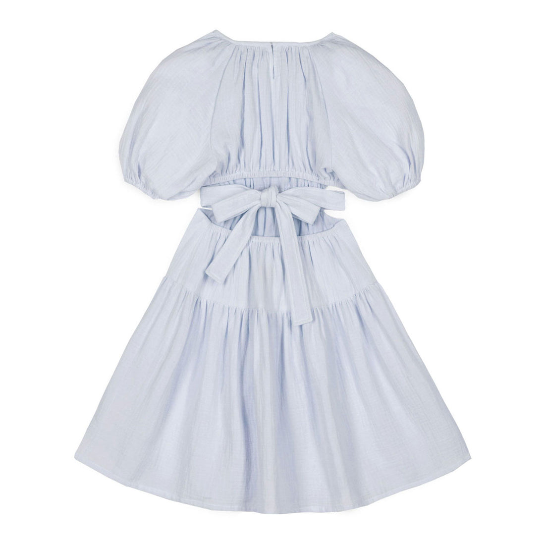 Mipounet Artic Blue Marine Muslin Cut Out Dress