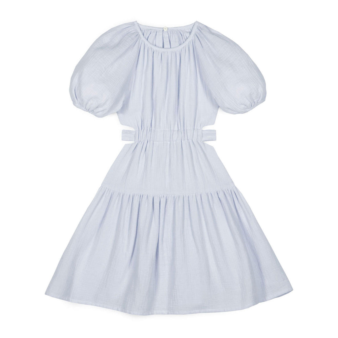 Mipounet Artic Blue Marine Muslin Cut Out Dress