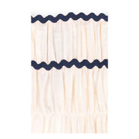 Mipounet Ecru/Navy Anette Muslin Dress