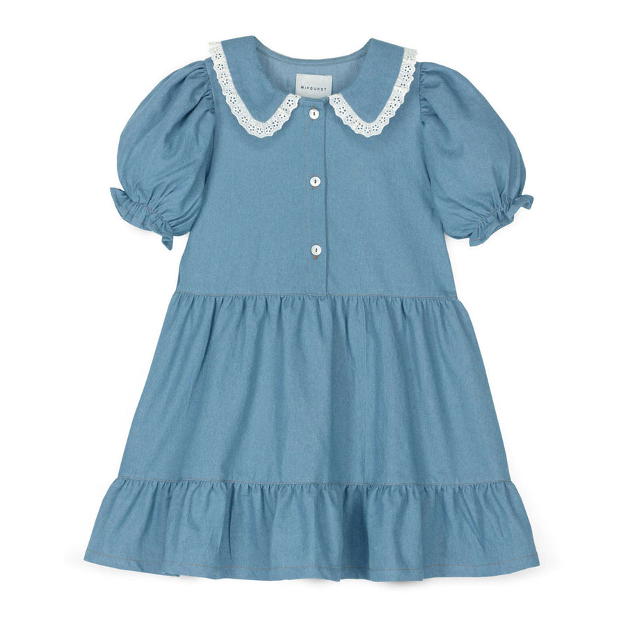 Mipounet Ligh Blue Denim Aroa Dress