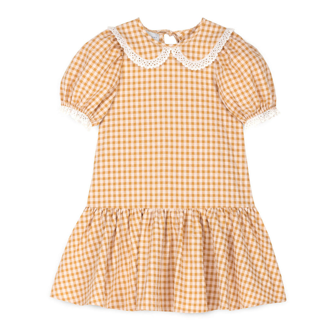 Mipounet Caramel Seershucker Carmela Vichy Dress