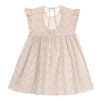 Mipounet Cream/Pink Printed Diana Muslin Dress