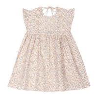 Mipounet Cream/Pink Printed Diana Muslin Dress