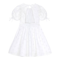 Mipounet White Swiss Lace Flower Dress