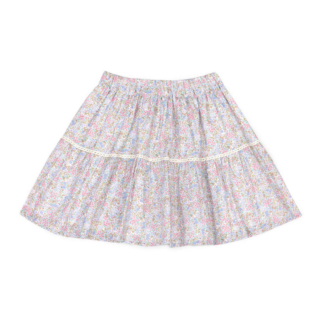 Mipounet Blue/Multicolor Mila Lace Skirt