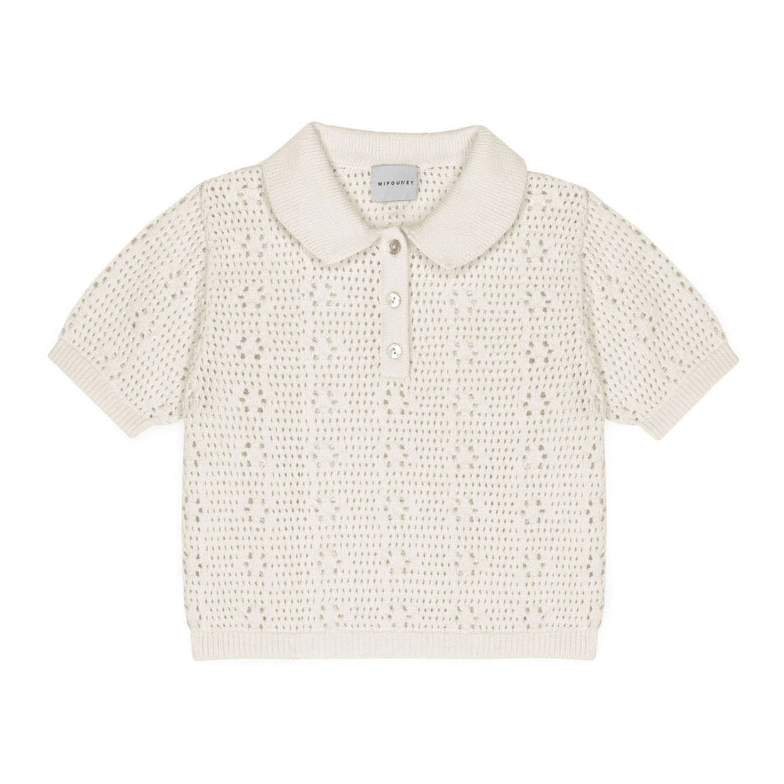 Mipounet Ecru Florence Knit Polo