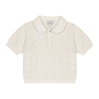 Mipounet Ecru Florence Knit Polo