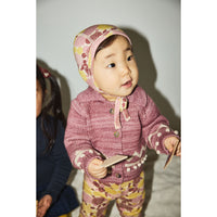 Misha and Puff Antique Rose Baby Zig Zag Cardigan