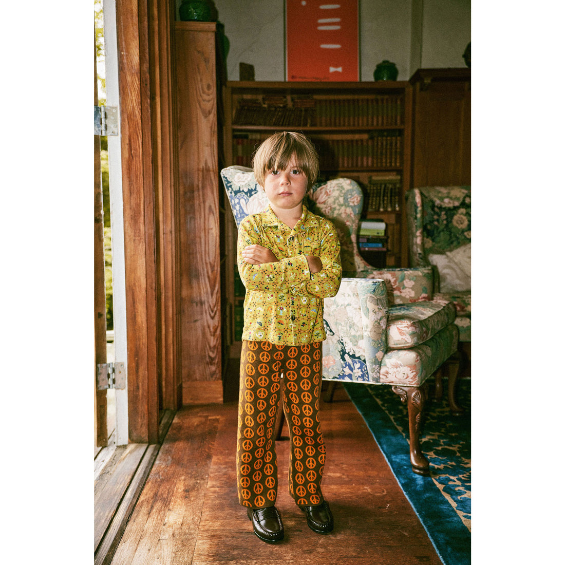 Misha and Puff  Sprig Trellis Long Sleeve Sonny Top