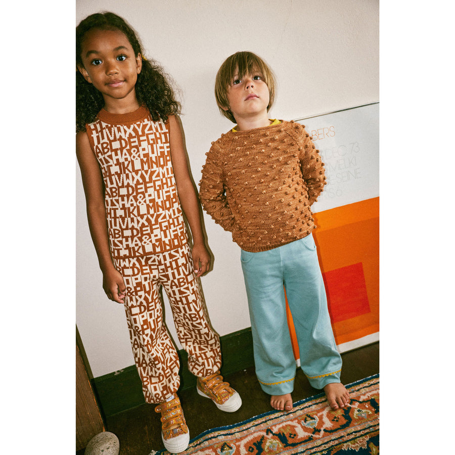 Misha and Puff  Rose Gold Original Popcorn Sweater