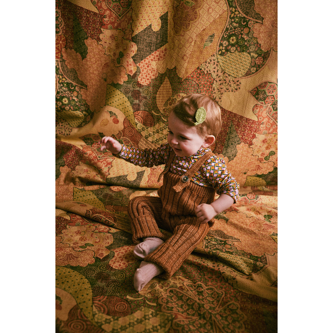 Misha and Puff Rose Gold Rib Longies