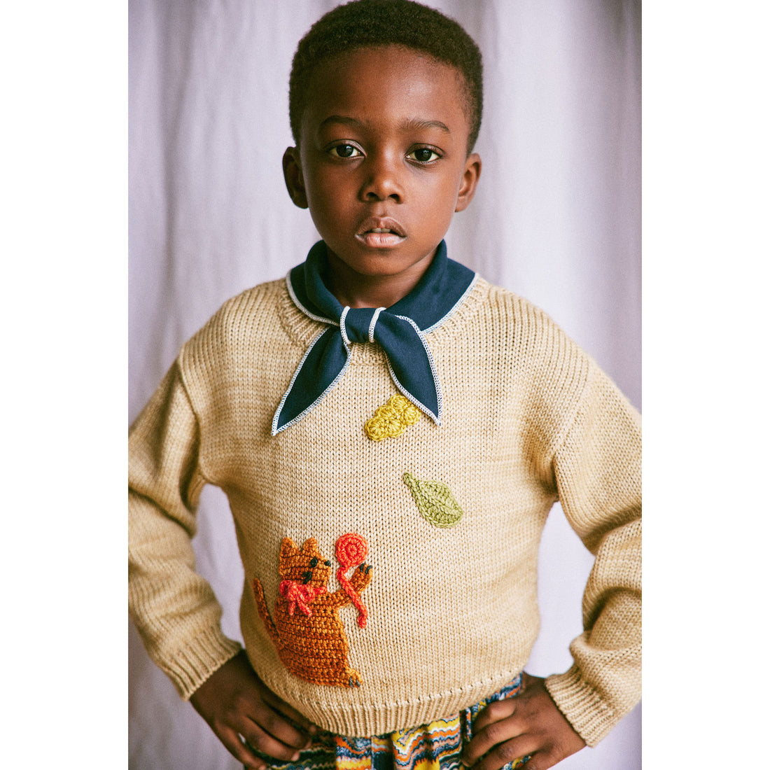 Misha and Puff Alabaster Meadow Crewneck