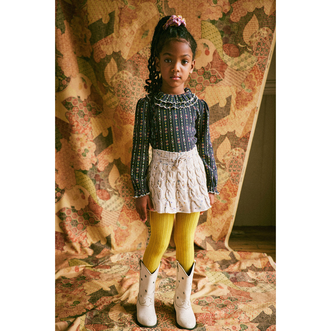 misha&puff  Cable Skating Skirt  3y Misha Knit Skirt For Baby Misha And Puff Pond Skirt