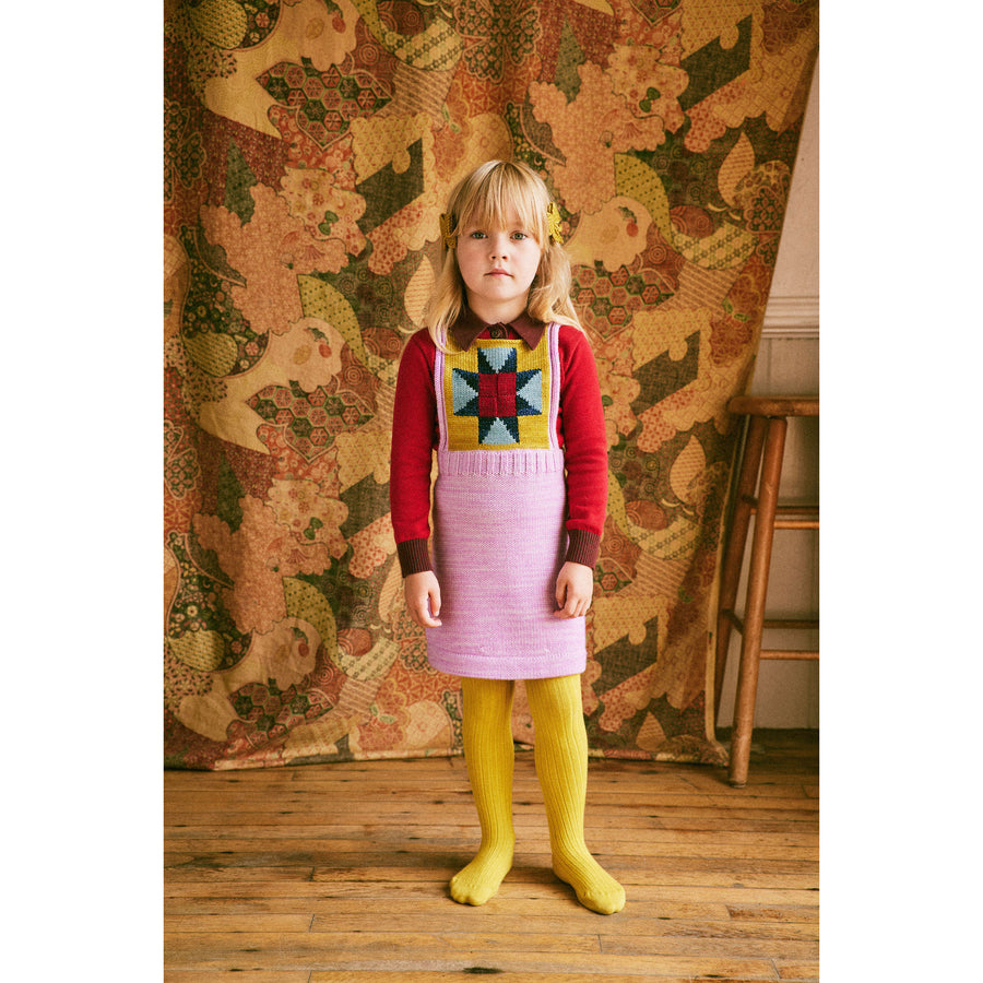 Misha and Puff Pink Lilac Nova Quilt Pinafore – Ladida