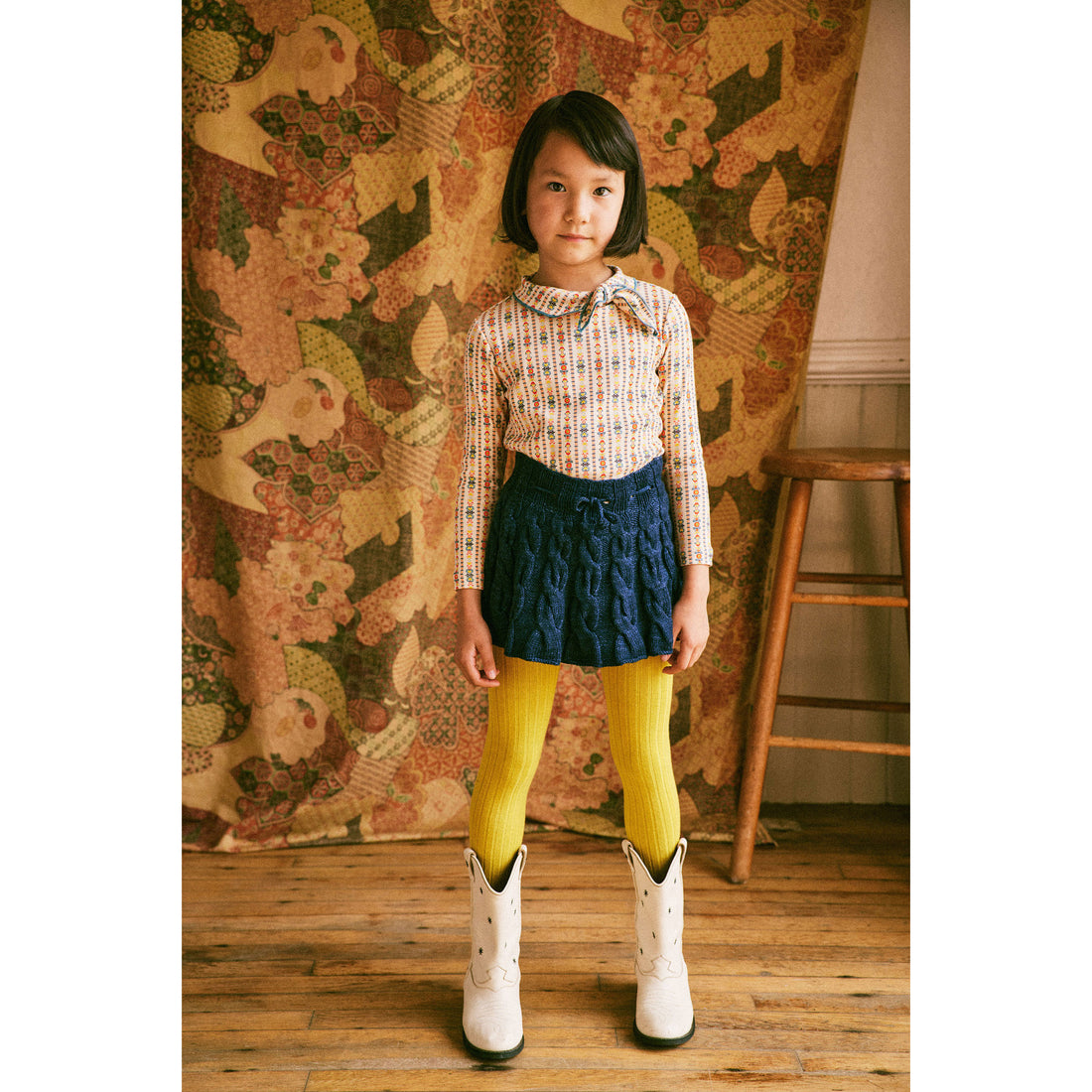 スカート misha&puff cable skating skirt 10y Misha and Puff Ink Cable Skating Skirt – Ladida