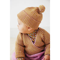 Misha and Puff  Pink Lilac Strata Garter Hat