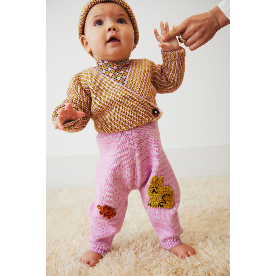 Misha and Puff Pink Lilac Dovetail Baby Crossover Cardigan – Ladida