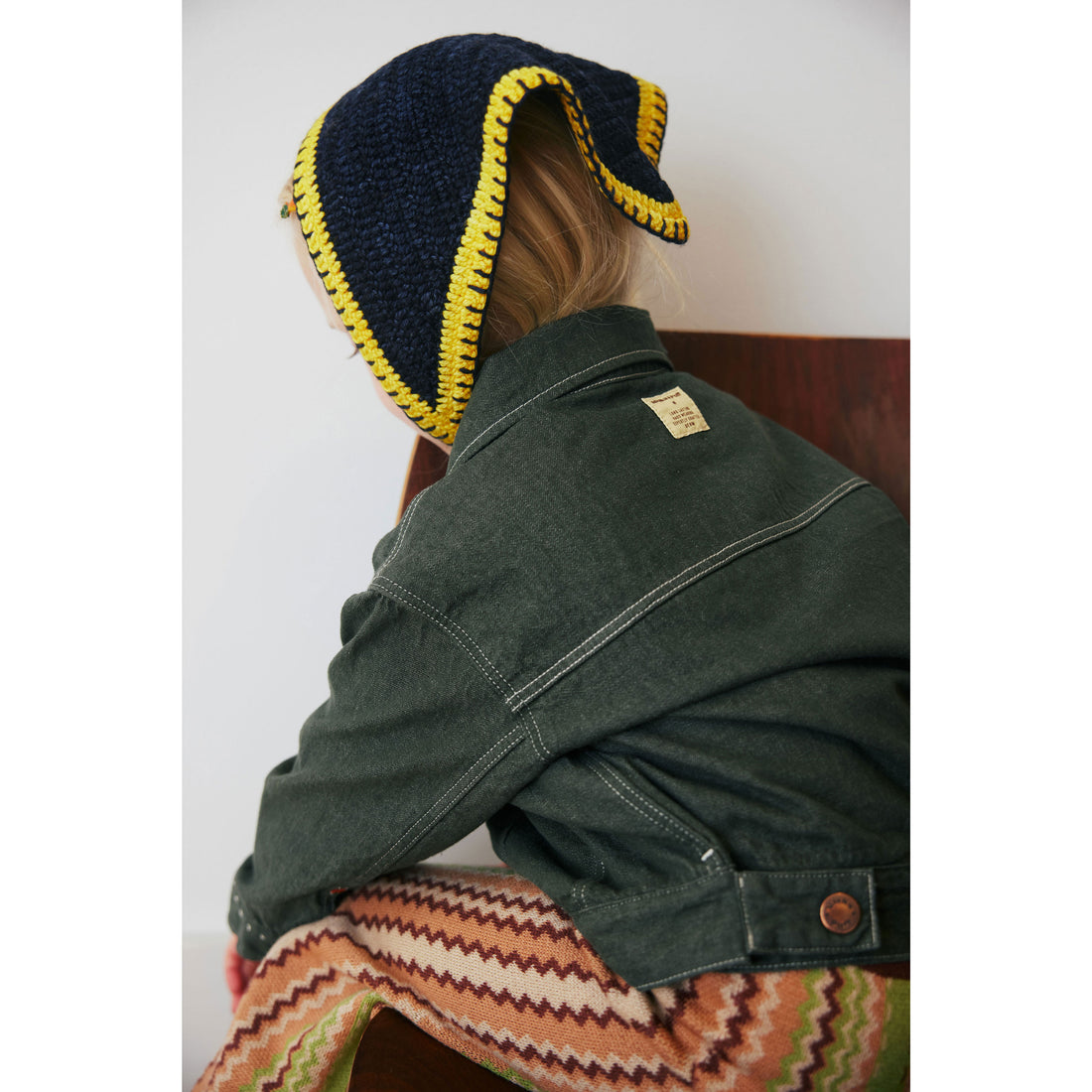 Misha and Puff  Sage Denim Zip Jacket