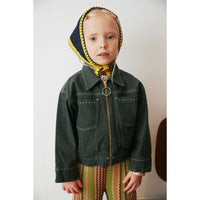 Misha and Puff  Sage Denim Zip Jacket