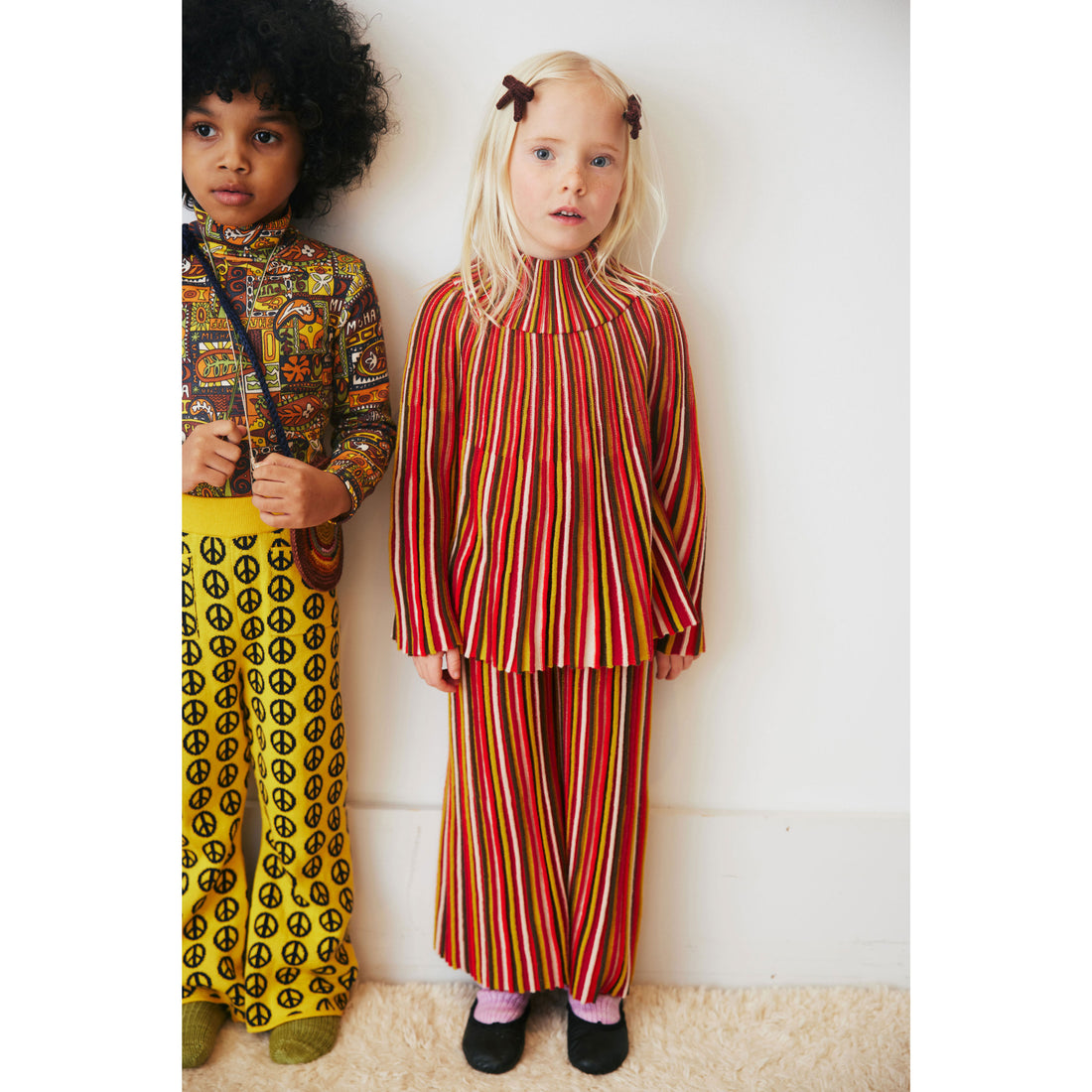 Misha&Puff パンツ Misha and Puff Red Flame Candy Stripe Accordion Pant – Ladida