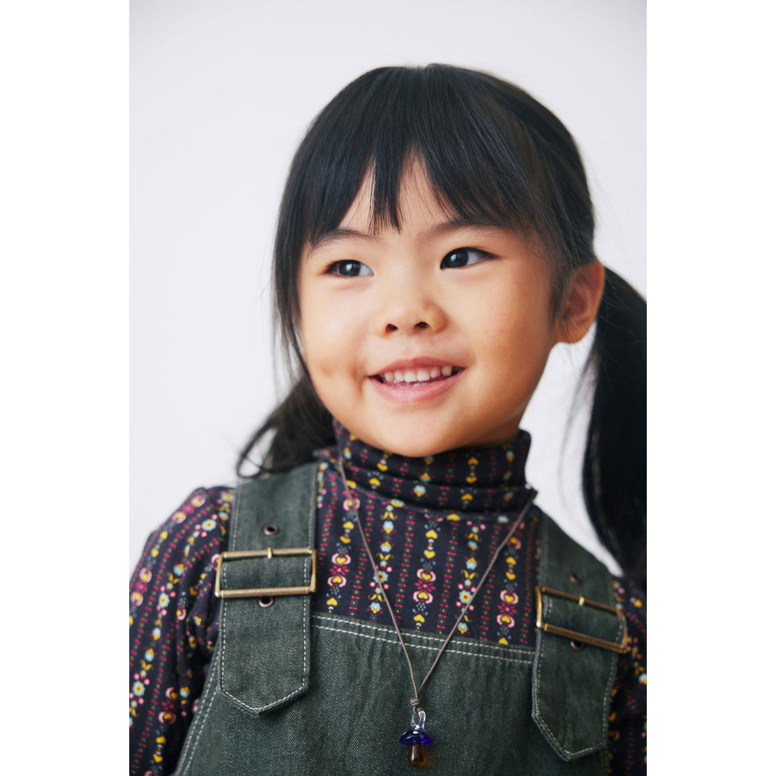 Misha and Puff Sage Denim Buckle Jumper Dress