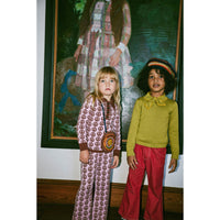 Misha and Puff  Pink Liliac Peace Jacquard Ari Sweater