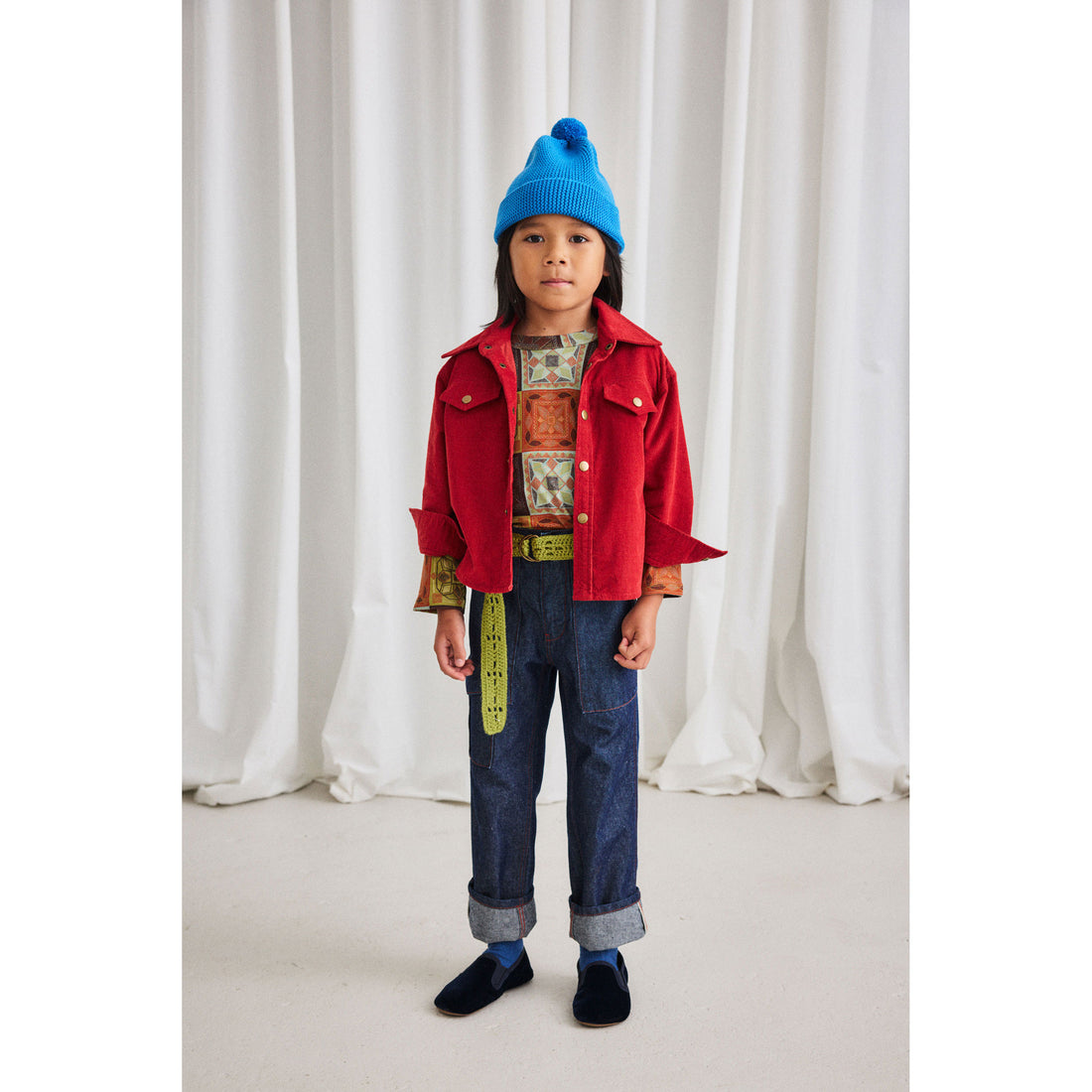 Misha and Puff Cerulean Garter Hat