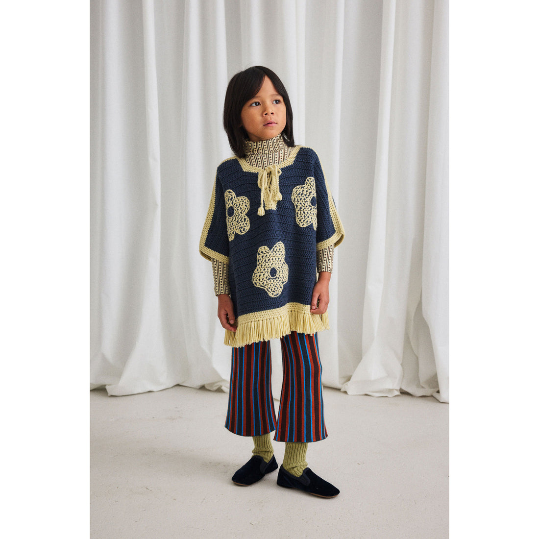 Misha and Puff Raffia Little House Floral Turtleneck