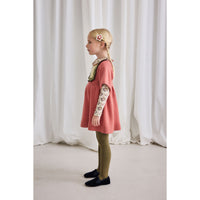 Misha and Puff Rosewood Chevron Bib Dress