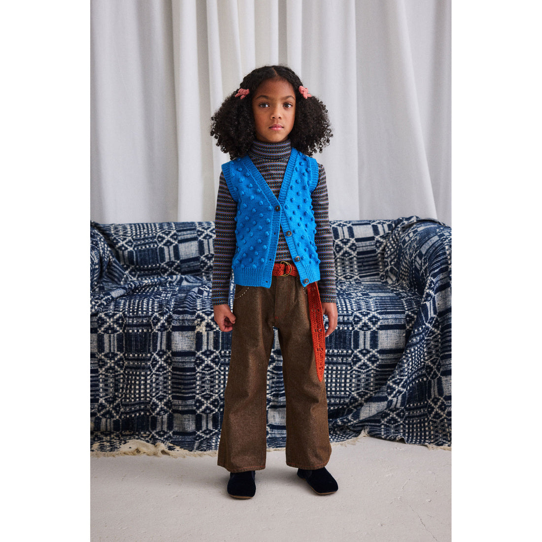 Misha and Puff Cerulean Auggie Popcorn Vest