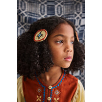 Misha and Puff Raffia Cross Stitch Clip Set