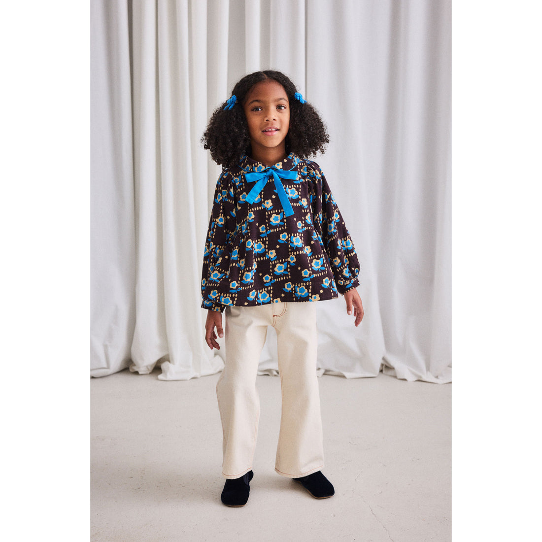 Misha and Puff Raisin Windowbox Corduroy Zora Blouse