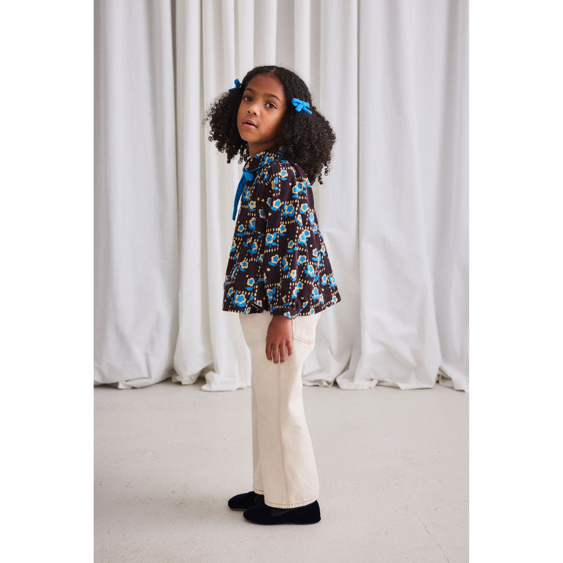 Misha and Puff Raisin Windowbox Corduroy Zora Blouse