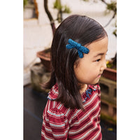 Misha and Puff Marine Blue Goldie Bow Set