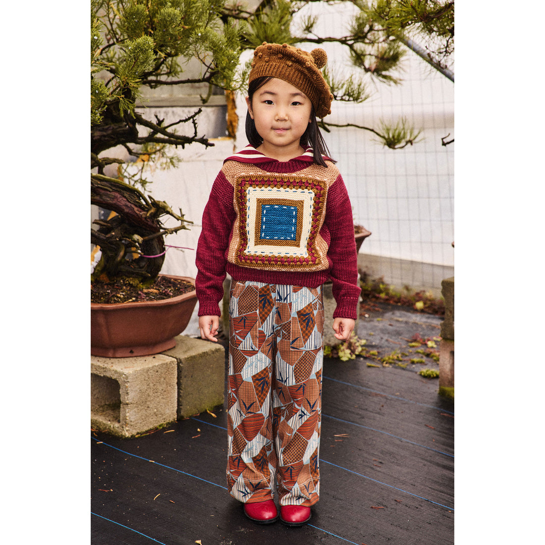 Misha and Puff Cambridge Running Stitch Sweater