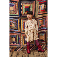 Misha and Puff String/Antique Rose Holyoke Floral Junior Scout Dress