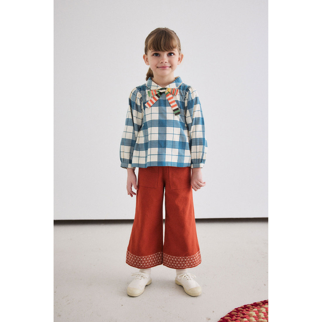 Misha and Puff Prussian Blue Piazza Zora Blouse