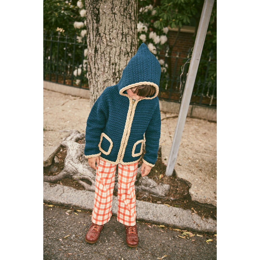 Misha and Puff Celestial Braid Ashbury Hooded Cardigan