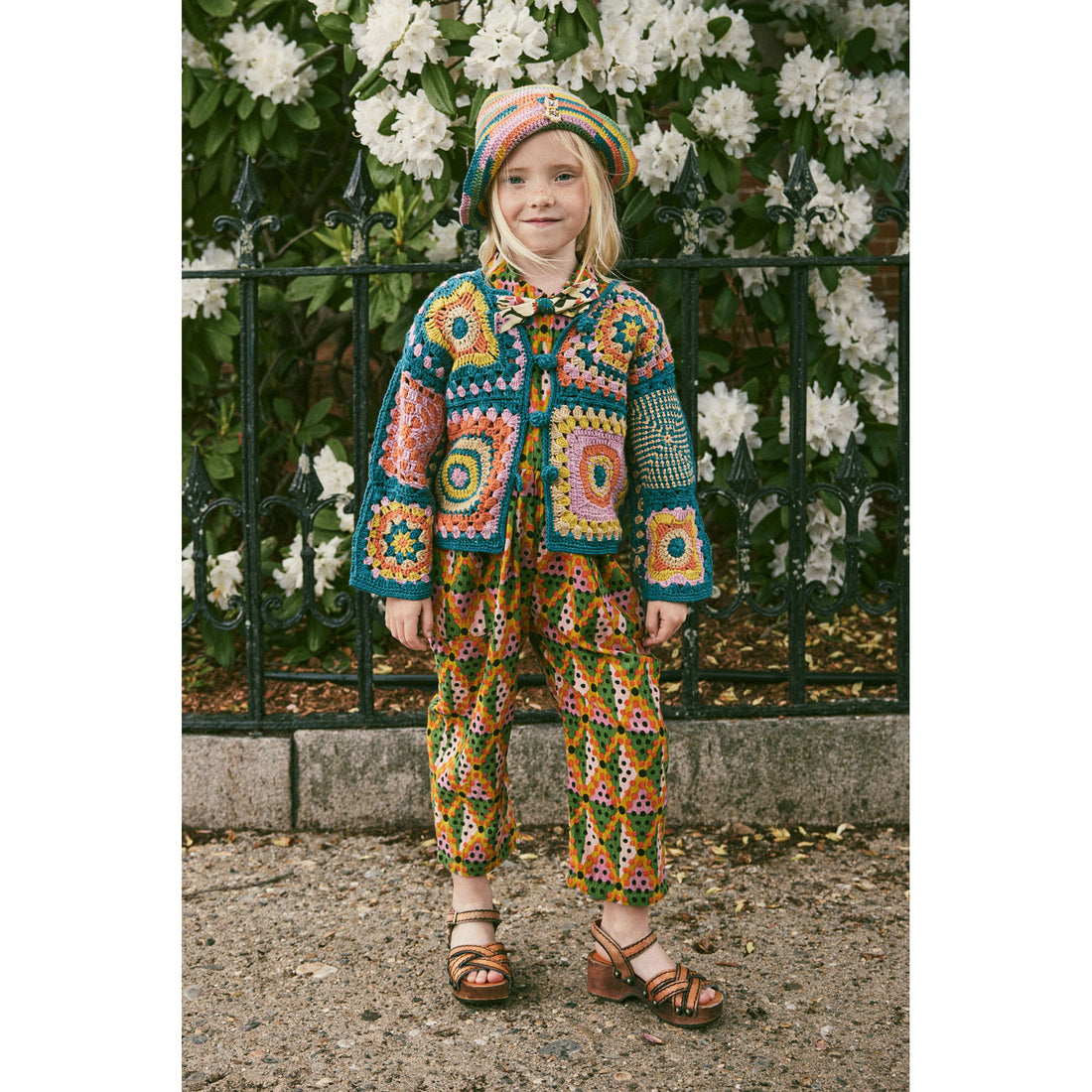 Misha and Puff Spring Mosaic Crochet Beach Hat