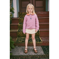 Misha and Puff Hazy Lilac Summer Popcorn Sweater