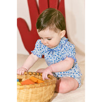 Misha and Puff Blue Ribbon Lisse Fields Baby Patricia Onesie