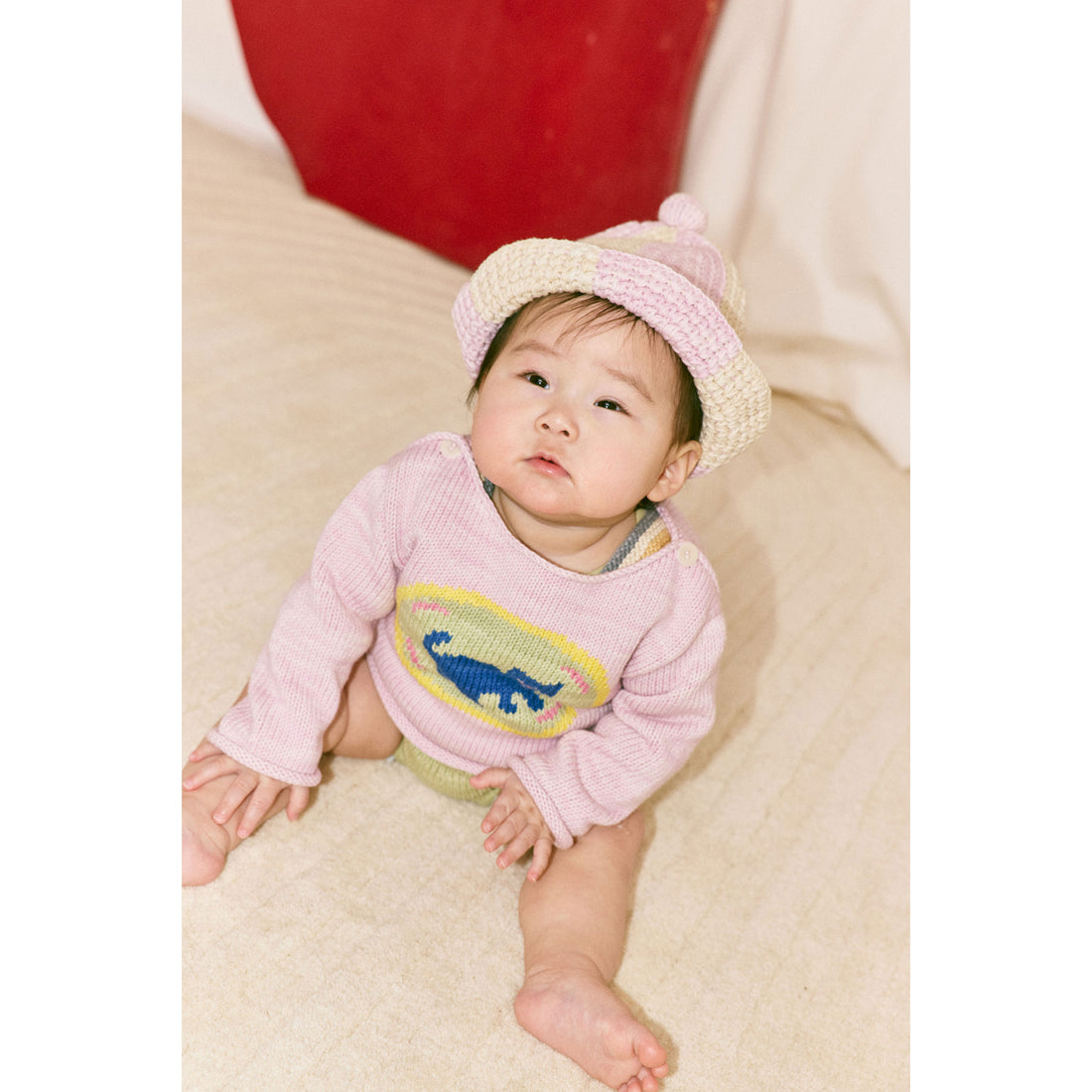 Misha and Puff Aura Baby Barn Cat Boatneck Sweater