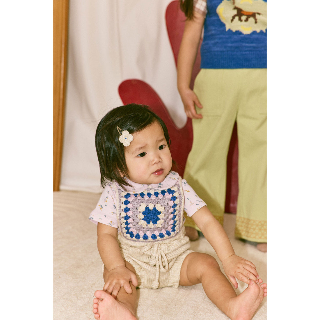 Misha and Puff Marzipan Baby Lake House Romper