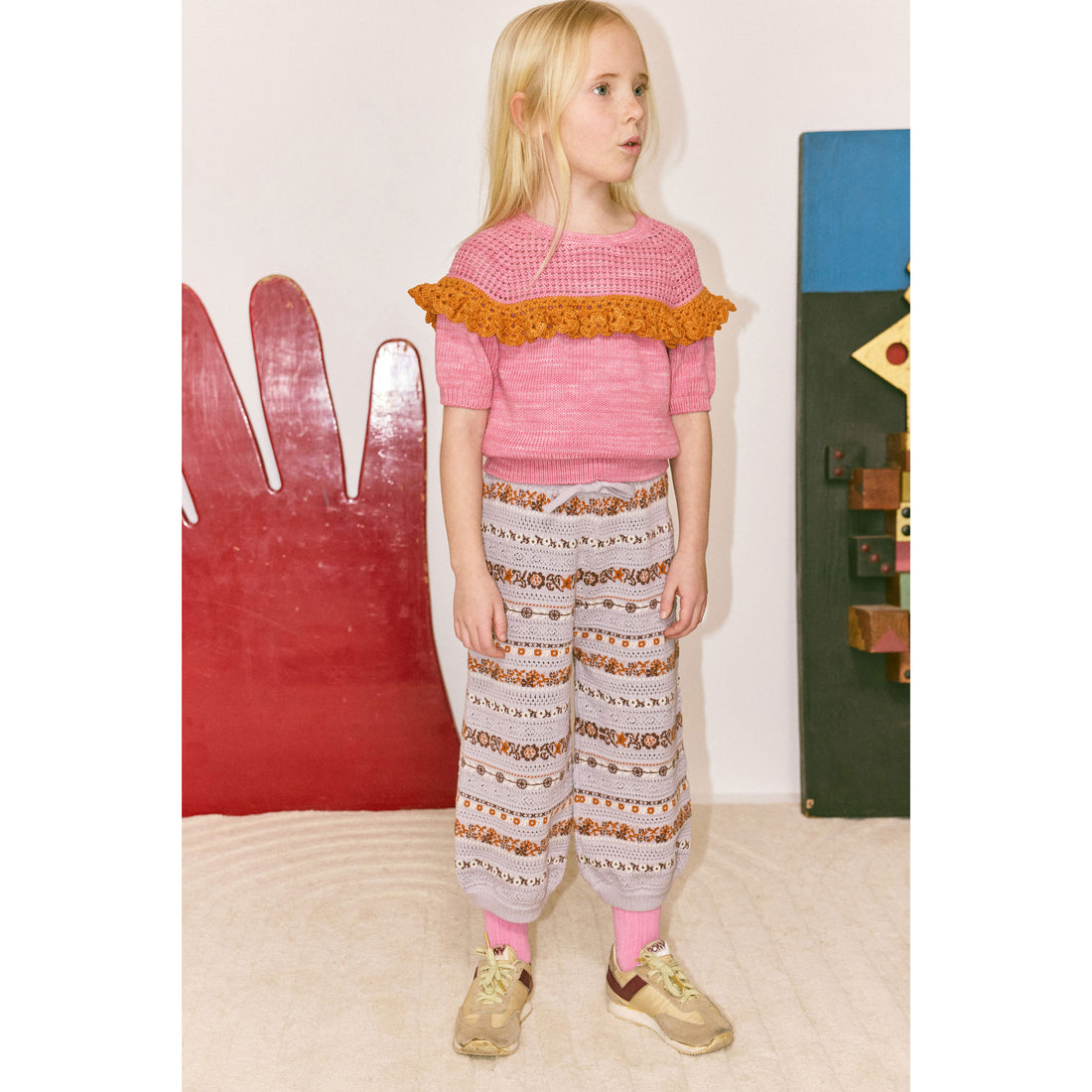 Misha and Puff Mist Eyelet Ribbon Yves Jogger