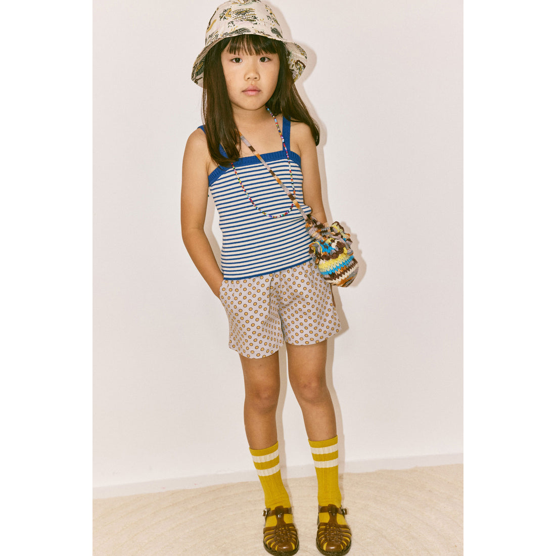 Misha and Puff   Mist Ben-Day Dots Cabana Short