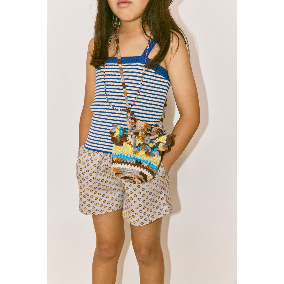 Misha and Puff Viola Space Dye Crochet Joya Shoulder Bag