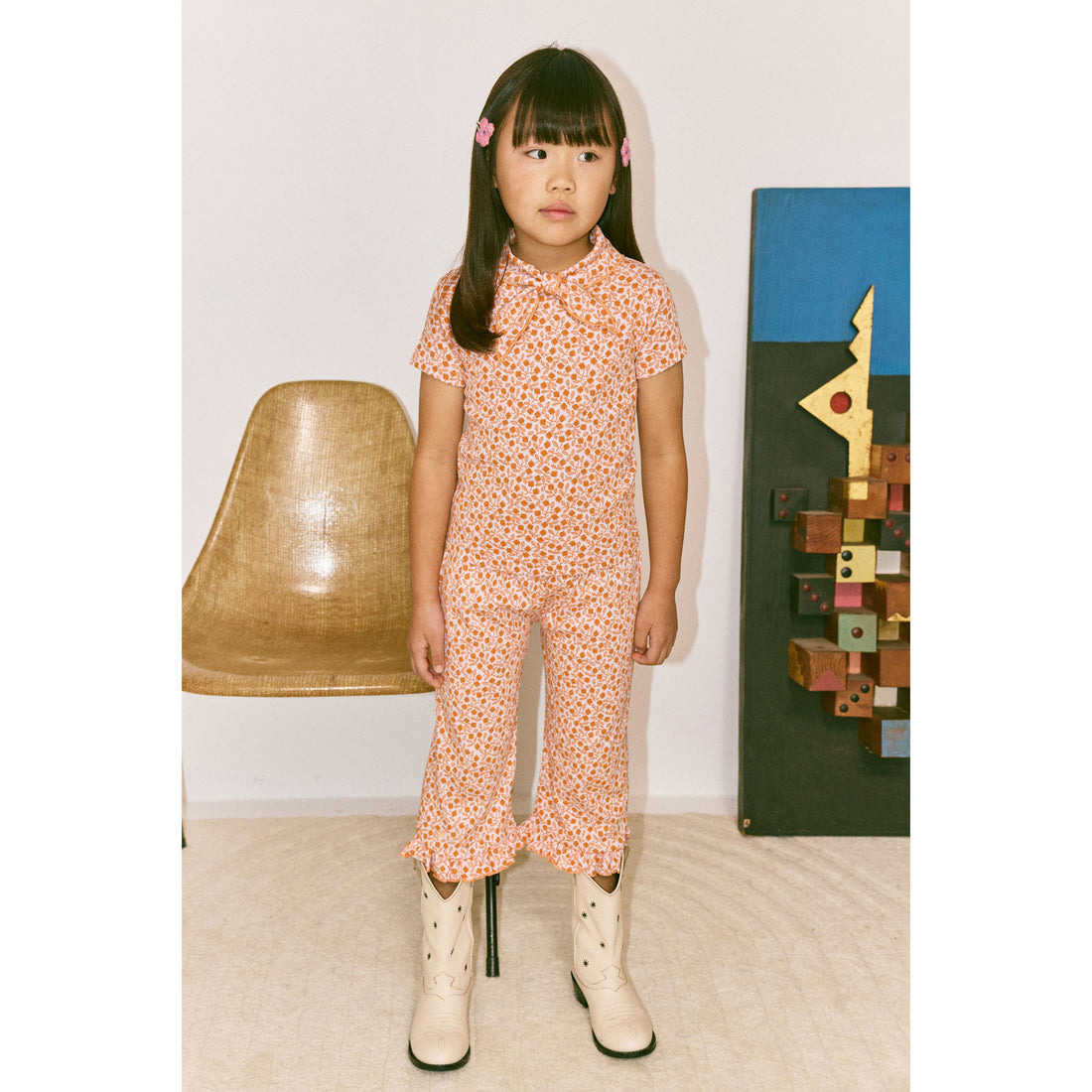 Misha and Puff Aura Lisse Fields Ruffle Pedal Pusher